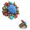 ANILLO DE METAL / ACRILICO
