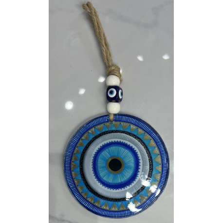 PENDIENTE DE METAL / VIDRIO