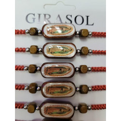 PULSERA DE HILO / MADERA