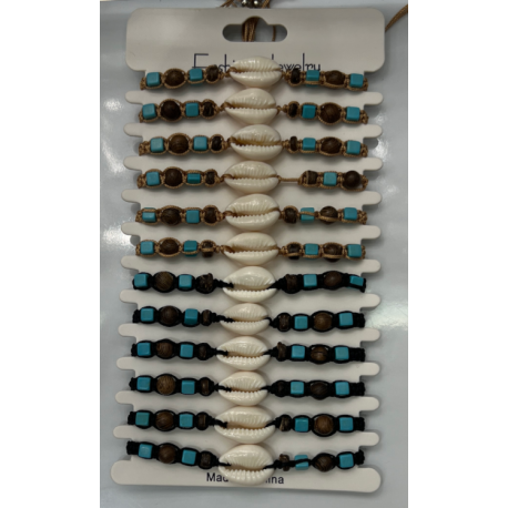 PULSERA DE HILO / CONCHA