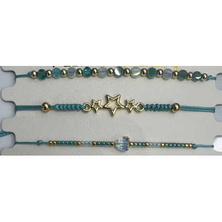 PULSERA DE HILO / VIDRIO