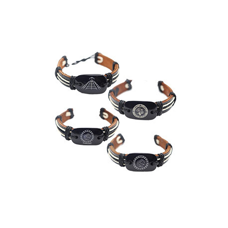 PULSERA DE PIEL / RESINA